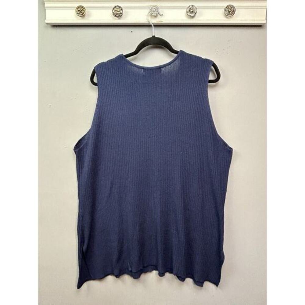 Designs & Co by Lane Bryant Womens Acrylic Tank Top Womens Size 26/28 Sleeveless - Picture 2 of 7